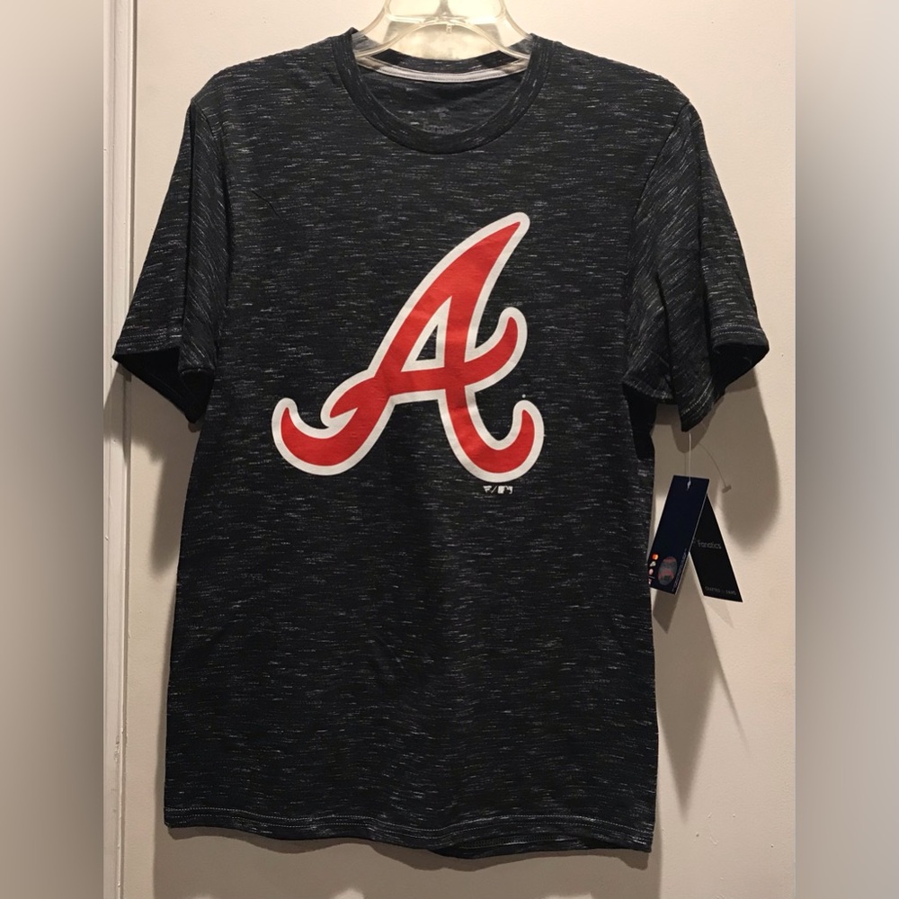 Fanatics Atlanta Braves Black and Red Short Sleeve Tee